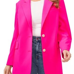 Vince Camuto Pink Blazer Jacket Classic Notched Lapels NWOT